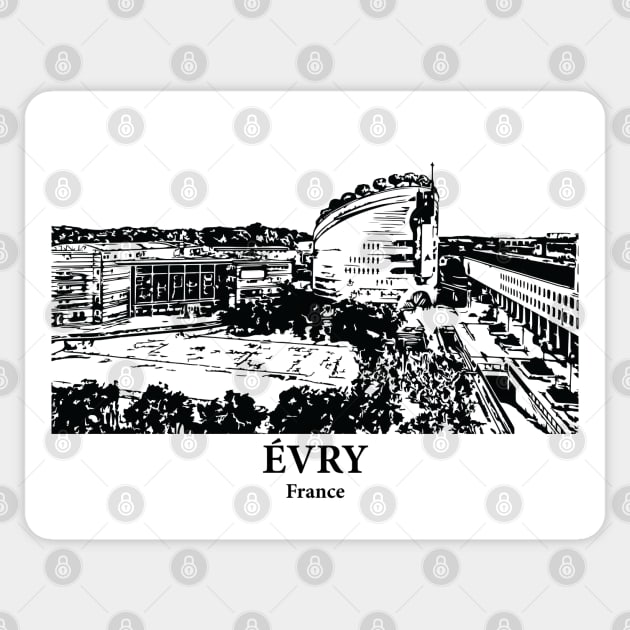 Évry - France Sticker by Lakeric